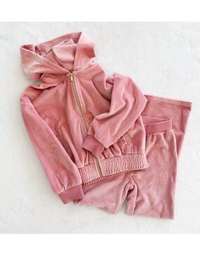 Jessica Simpson Kids Pink Velour
Track Suit Set Girls Size 7